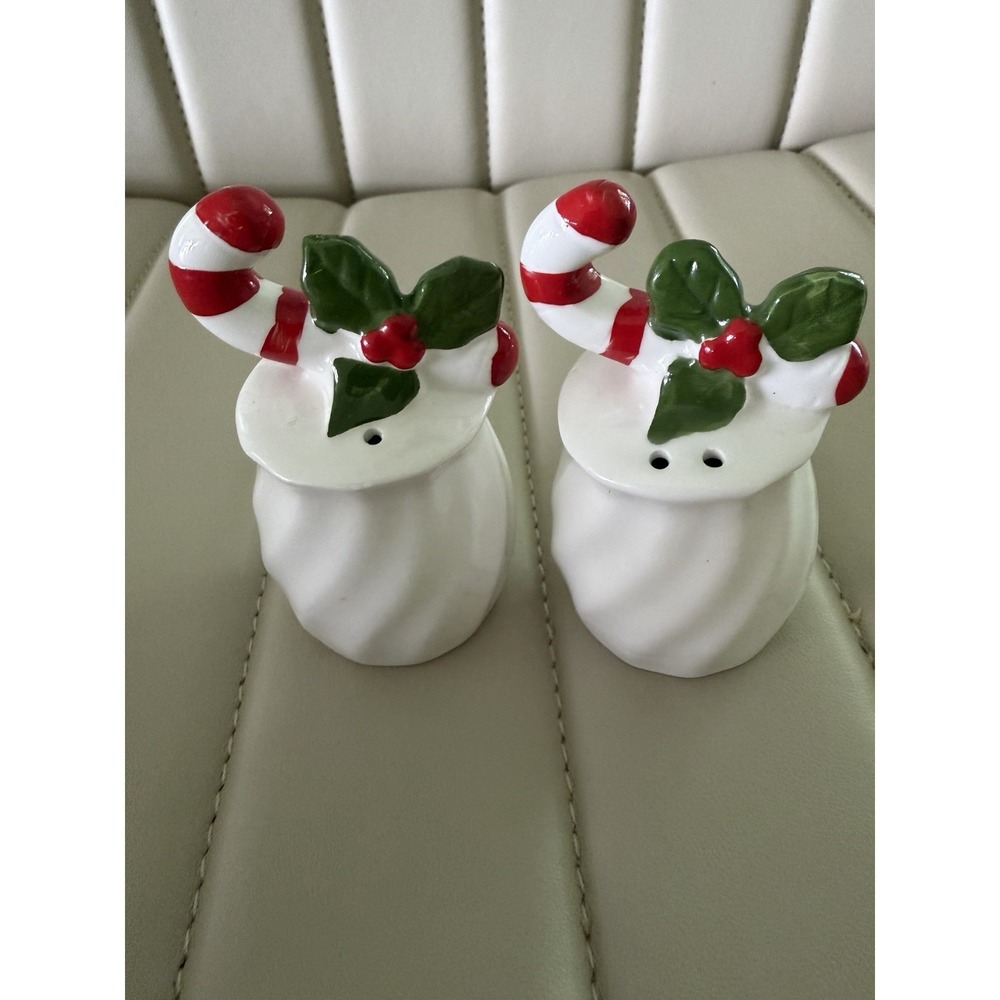 Vintage Candy Cane Salt And Pepper Shaker Christmas Decor Ron Gordon Designs